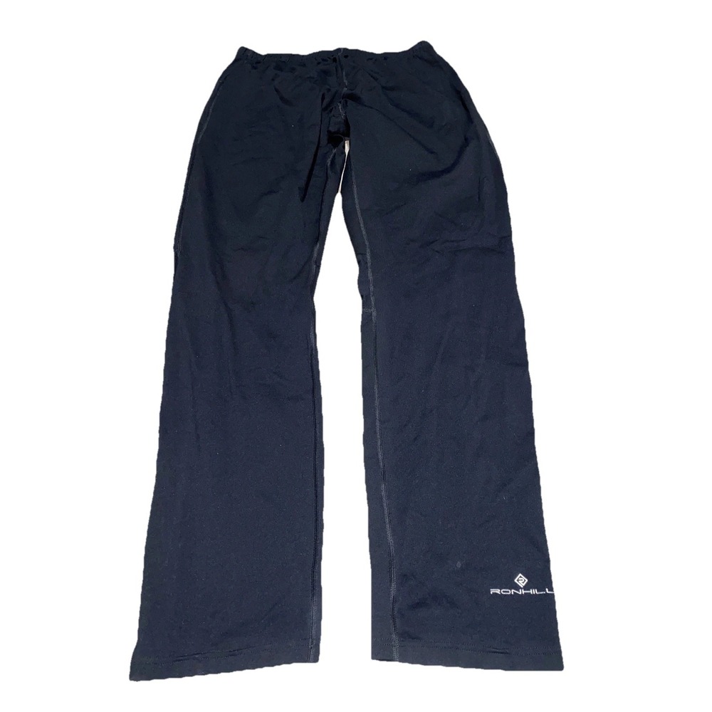 RONHILL MENS Sz MEDIUM PANTS PULL ON BLACK RUNNING FITNESS